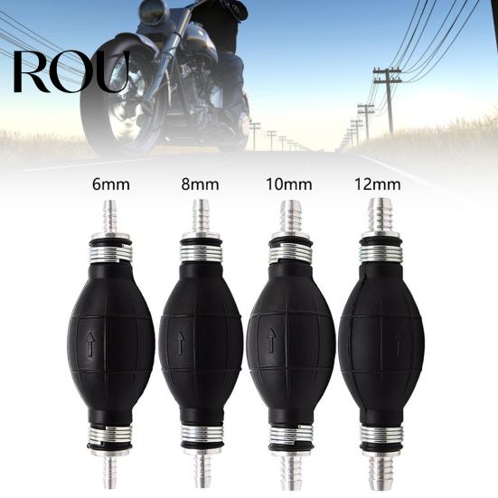 Fuel Hand Pump 6/8/10/12mm Universal High Durability One-way Valve Primer Bulb for Marine Oil Transfer