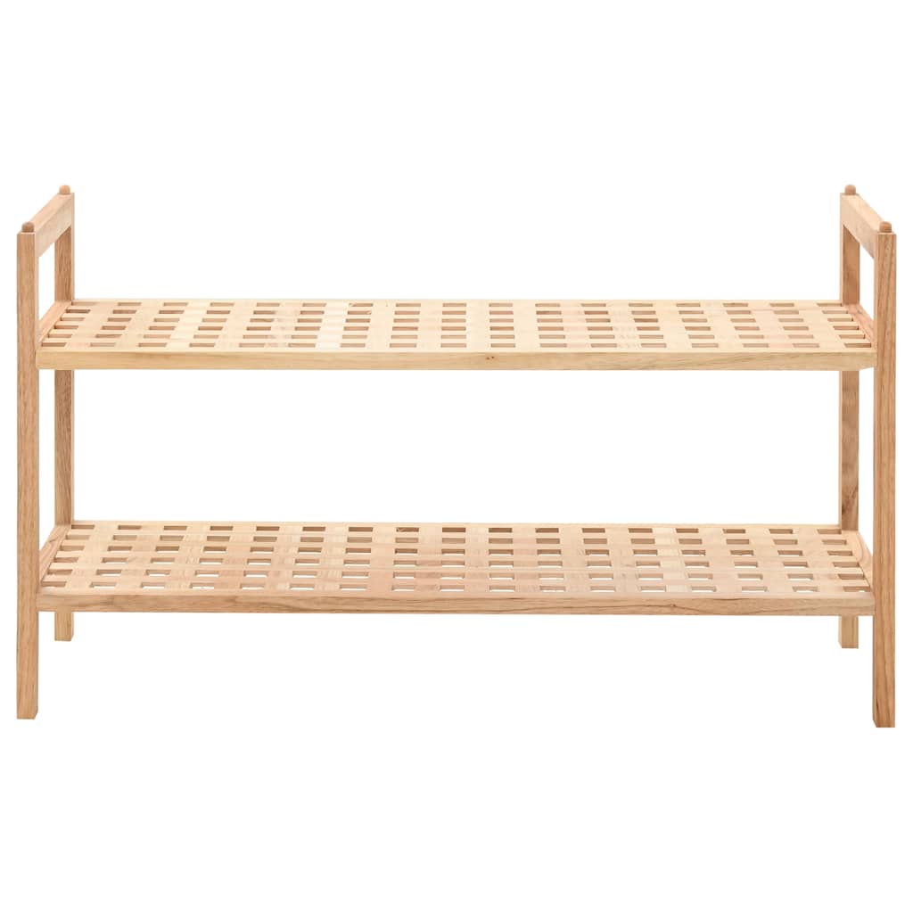 vidaXL Schuhregal Walnussholz Massiv 69x26x40 cm