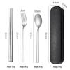 Ruhan Student Portable Stainless Steel Cutlery Set