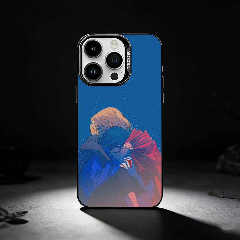 Anime Z-Zenshu Phone Case For iPhone 17,16,15,14,13,12,11 Plus,Pro Max,XS,Colored silver phone case