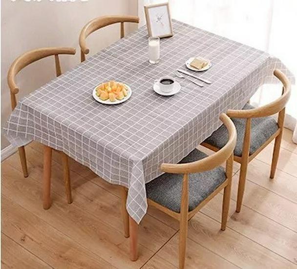 PEVA Plaid Waterproof & Oil-Proof Non-Slip Tablecloth for Dining/Coffee Table