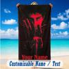 Beach Towel Custom Name Text, Quick Dry Large Towel For Beach HomeStranger Things