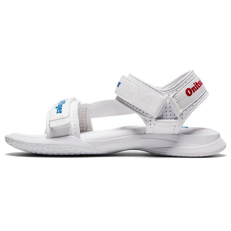 Onitsuka Tiger Ohbori Strap Sandals  White Blue Red  Men s 1183B305-100 EU 36
