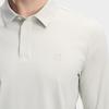 FILA White Fashion Simple Classic Basic Solid Color Casual Light Business Versatile Comfortable Long Sleeve Polo Shirt Men tops F11M613218FGY
