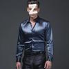 Glänzendes Langarm-Modehemd für Herren für Herbst/Winter – Nachtclub-Freizeitkleidung 2023