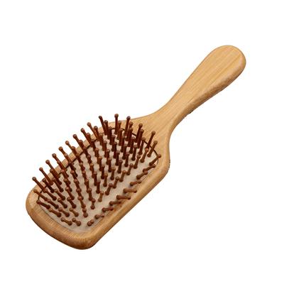 Bambu Kürekli Saç Fırçası Ergonomik Dolaşık Açıcı Düzleştirici Masaj Yastıklı Saç Fırçası Şekillendirme Aracı