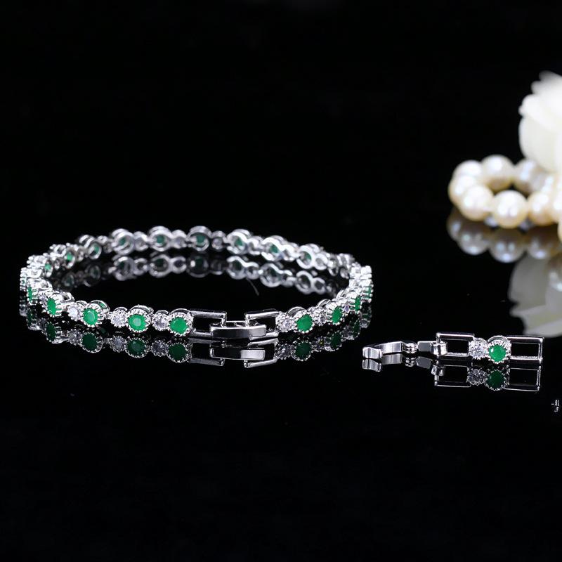 Accessories, Brass Platinum Plated Zircon Bracelet