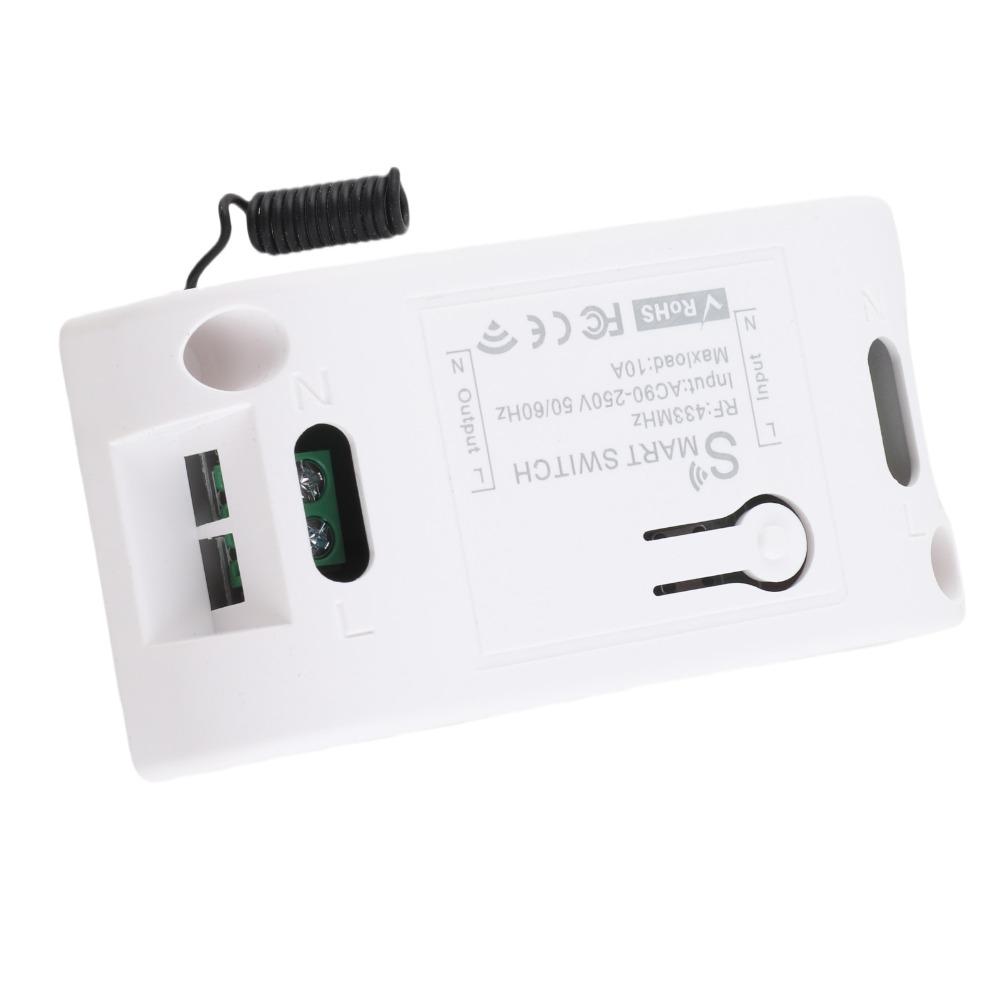 433Mhz RF Smart Switch WIFI AC90‑250V Remote Control Timer 1 CH 50/60HZ Appliances Controller Home Automation