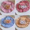 Adjustable Dog Fisherman Hat Cartoon Pattern Dog Visor Hats Pet Sun Hat  Spring Summer