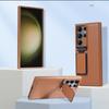 Case With Stand Galaxy S25 Ultra S24 S23 Full Body Shockproof Leather Cover Business Men