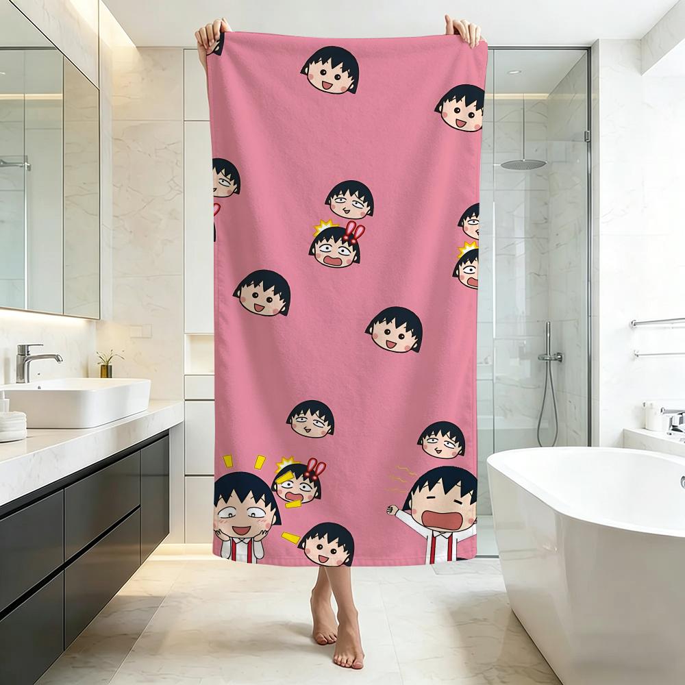 Cute C-Chibi Maruko-chanS Towel Five-Star Hotel Quality Eco-Friendly Ultra Soft Thick Towels & Beach Towels