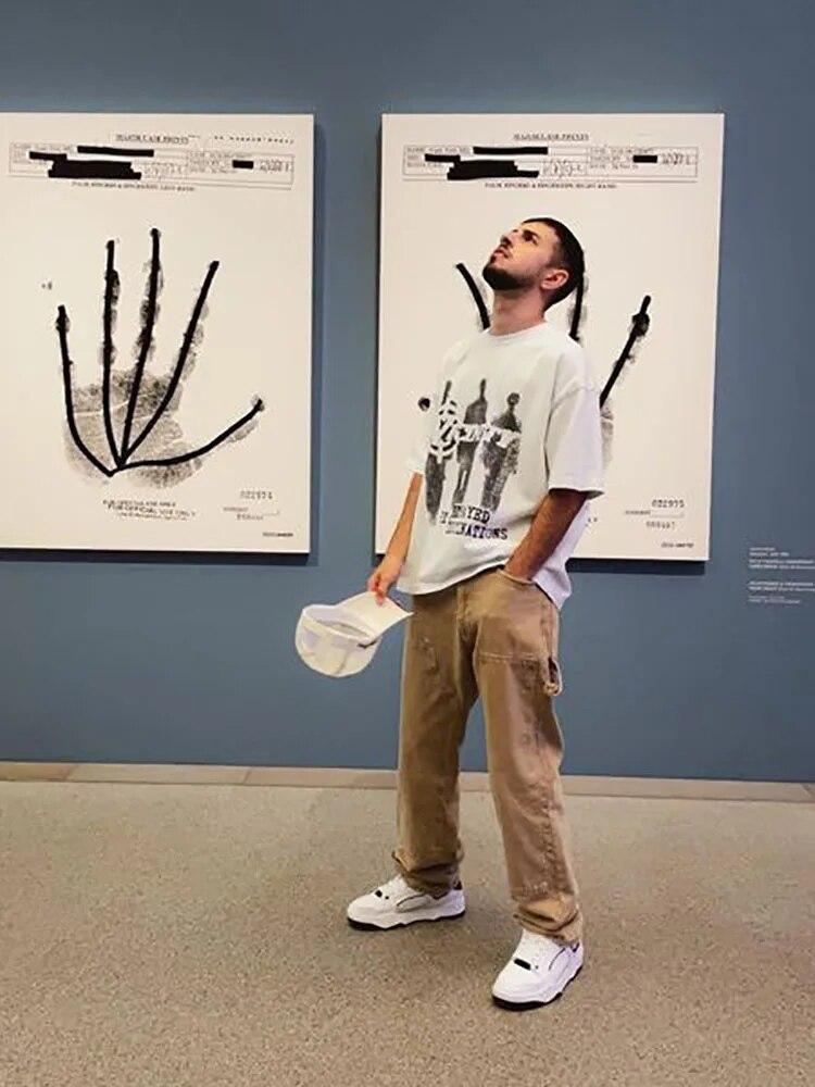 Unisex T-Shirt Oversized Hip Hop Cotton Short Sleeve Print Graphic Korean Fashion Tops Aesthetic Harajuku Y2k Streetwear Clothing