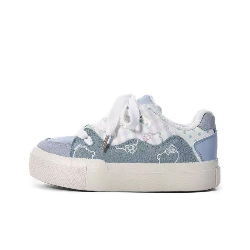 Versatile niche shoes children's autumn new platform white shoes cute cartoon board shoes bread