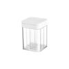 4-in-1 Plastic Transparent Salt Pepper Shaker Spice Dispenser 4 Compartment BBQ Camping Seasoning Jar With Lids For Cooking