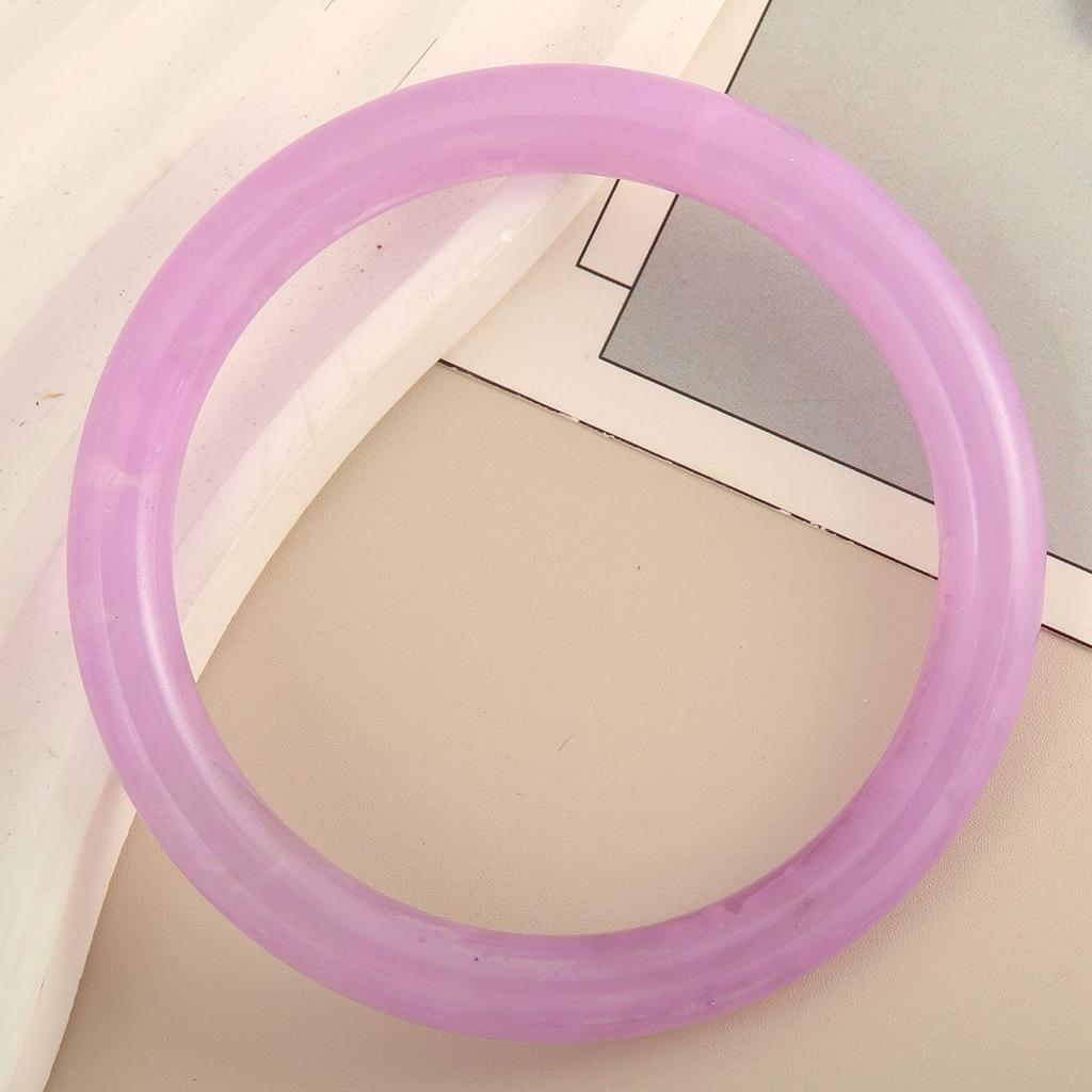Fashionable Candy Color Acrylic Resin Chunky Bangles for Women Goth Geometric Charm Hand Bracelets Couple Jewelry