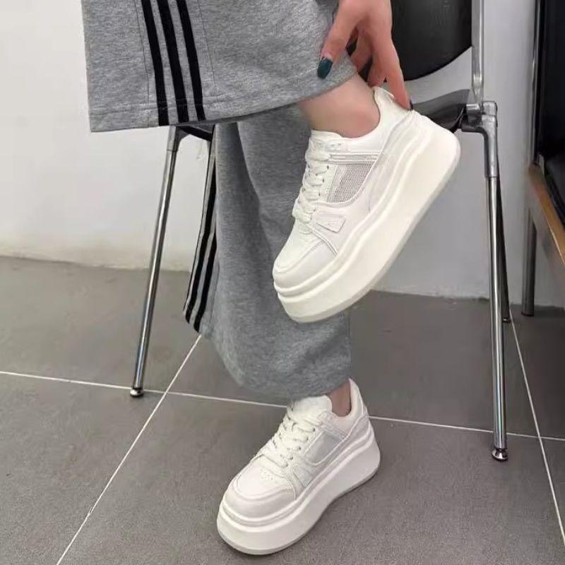 Fashion light luxury little white shoes women's spring new style versatile fashion muffin platform casual board shoes