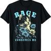Cat Rage Is Consuming Me Funny Meme Flower Cats Kitten Men Women Kids T-Shirt