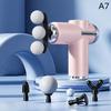 Upgraded Fascia Gun Replaceable 3/5-Head Massager Muscle Relaxation Silent Massager Portable Mini Electric Fascia Massager