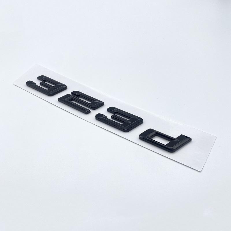 Nová čísla písma Písmena 316d 318d 320d 325d 328d 330d 335d Emblém GT ABS pro BMW řady 3 E90 E46 F30 Logo kufru auta