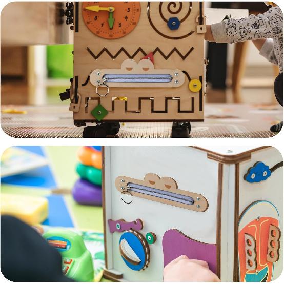 Montessori Busy Board Accessories Zipper Children Toddlers