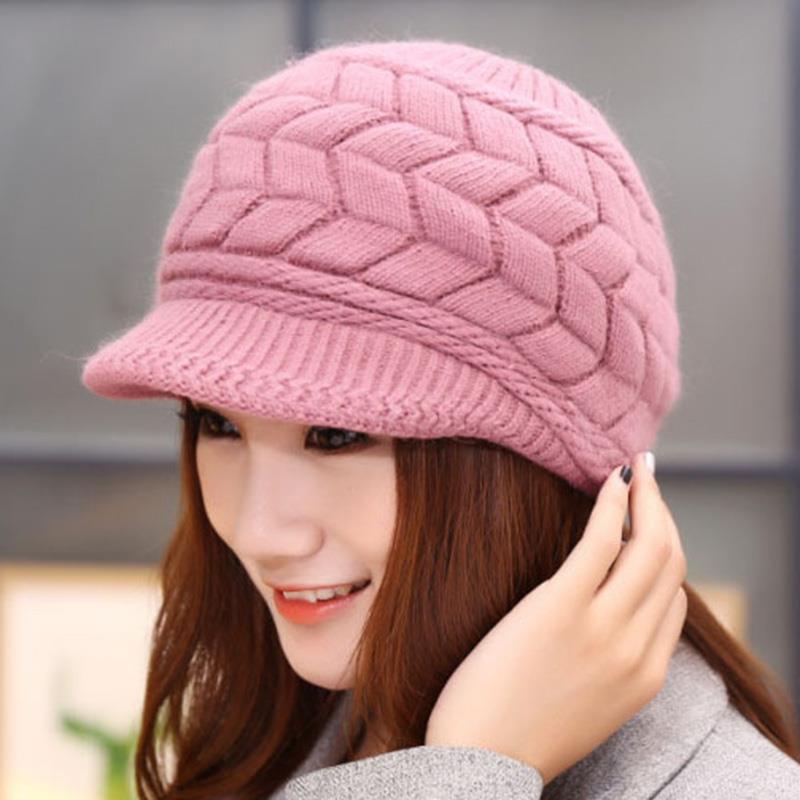 Women Winter Hat Warm Beanies Fleece 