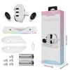 VR Charging Dock VR Headset Controller Charger RGB Lighting Mode Display Stand 2*1800mAh Battery for Meta Quest 3 VR Accessories