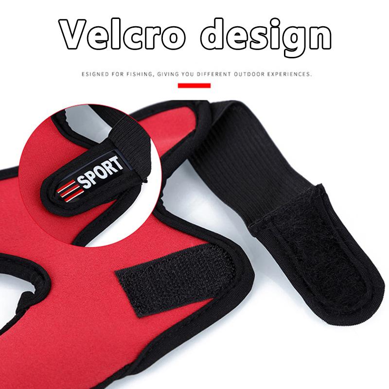 Suministros de Pesca Guantes de Pesca de Dos Dedos Guantes para Señuelos Guantes para Control de Caña de Lanzar Guantes de Pesca Guantes de Protección para los Dedos Hombres