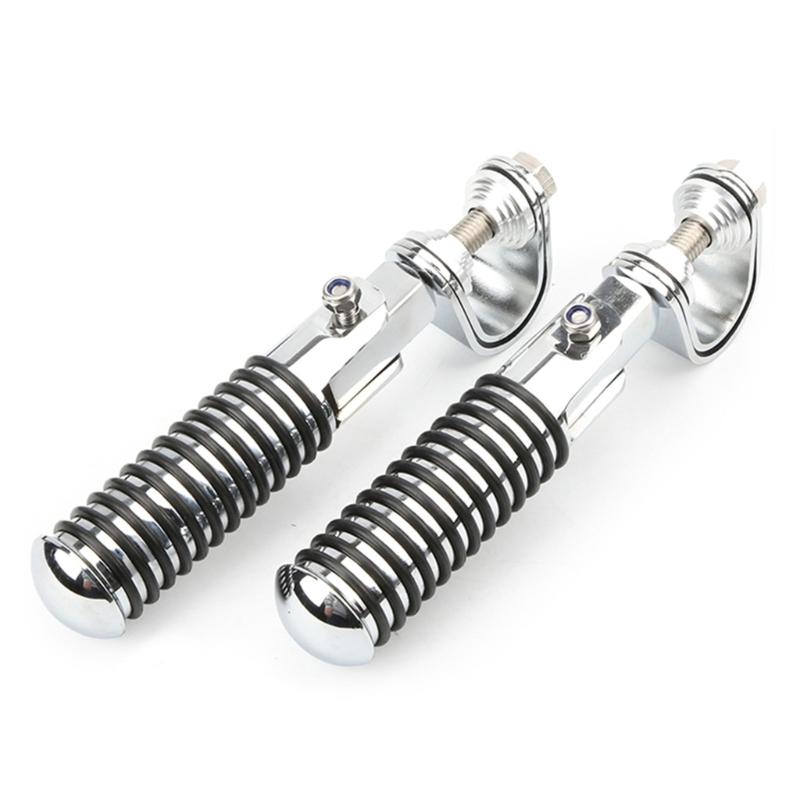 Foot Pegs for 1''-1.2" Crash Bar Foldable Footpegs Universal Footrest Mount