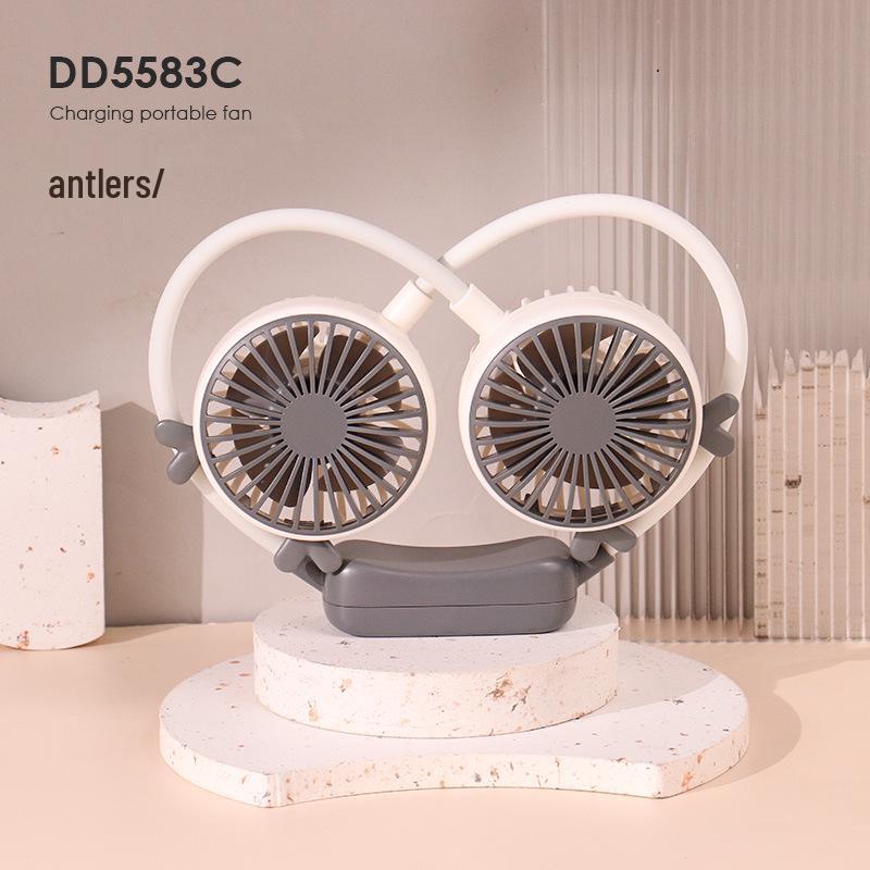 USB Wiederaufladbarer Umhängeventilator - Tragbar, Faltbar, Für den Außenbereich