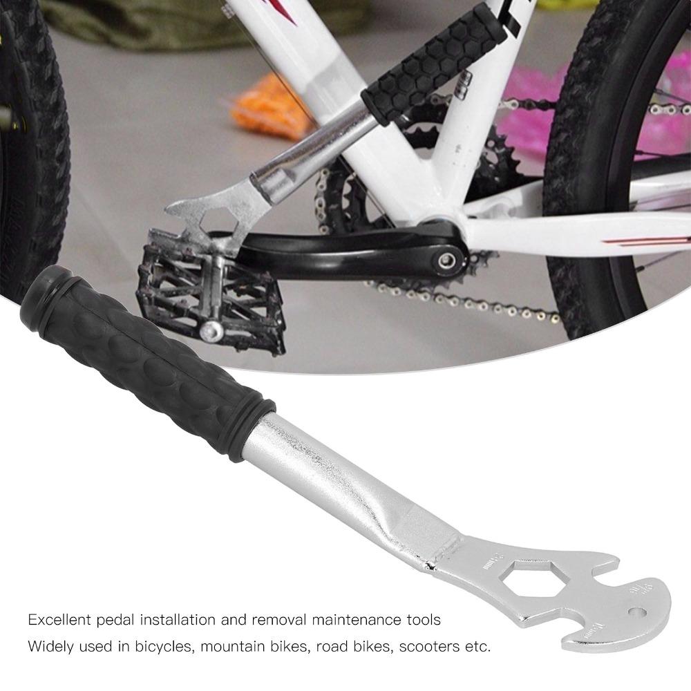 15mm 24mm 9/16" Bicycle Pedal Spanner Heavy-Duty Pedal Removal Tool  Biking Maintenance