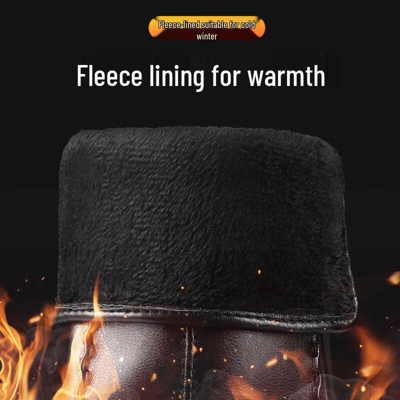 Red Dragonfly Women's Winter Sheepskin Cycling Gloves