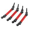 4pcs CVD Steel Front Rear Drive Shaft Complete Driveshaft Compatible for   Slash 1Celsius10 RC Car