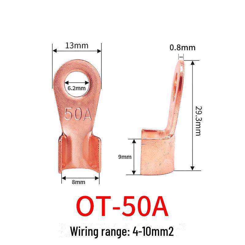 100A Copper Open Nose Battery Terminal Connector - National Standard