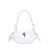 Large Capacity Shoulder Bag for Women Fashion Solid PU Bag Delicate Handle