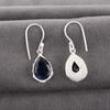 London Blue Topaz Jewelry, 925 Solid Sterling Silver Earrings, Handmade Gemstone Jewelry Earrings For Memorial Day