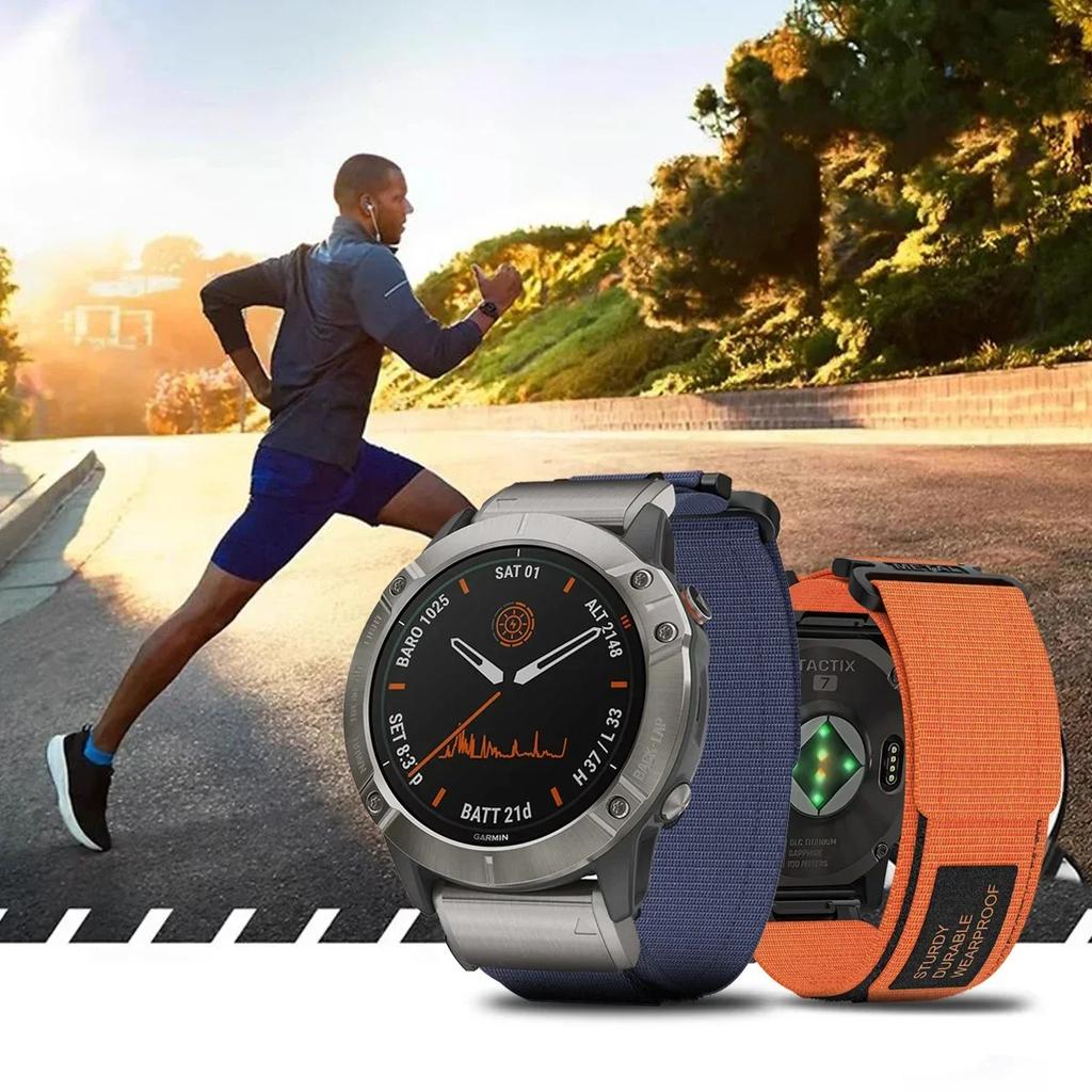 Quick Nylon Band for Garmin Watch Instinct 2X Tactics Strap Fenix 6X Pro 5Plus 7X 8 26mm 22mm Replacement Sport Release Bracelet