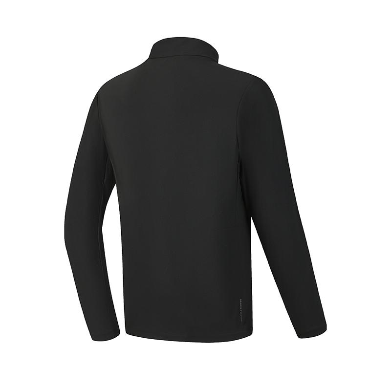 FILA Fitness Fashion Minimalist Classic Sports Training Casual Comfortable Versatile Knitted Jacket Men jackets Deep-Black A11M621504FBK
