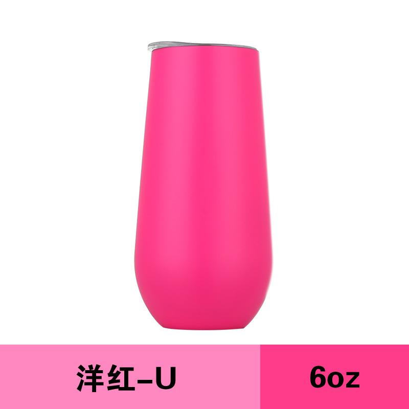 Double Wall U Shape Stainless Steel 6oz Coffee Mug Drinking Wine Mug 180ml Insulated Thermos Vacuum Cups