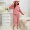 Women's Fashion Solid Colour Long Sleeve Long Pants Two Piece Set