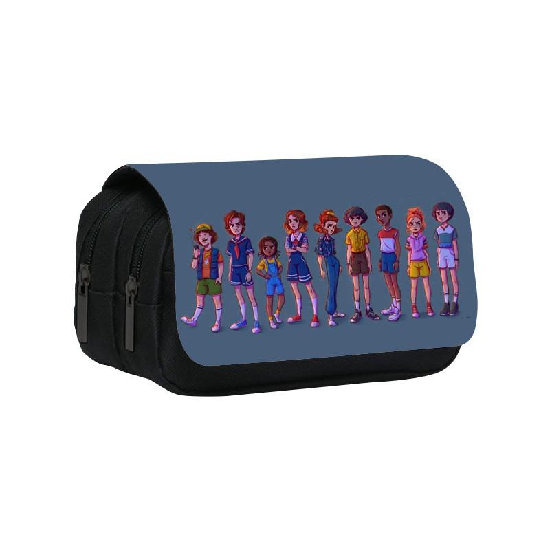 Dvouvrstvý penál Stranger Things s velkou kapacitou pro studenty a do kanceláře