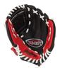 Rawlings Baseballová rukavice JPL91 pro trénink dětí (9 palců / Batole) Míč, Pravoruký hod, Šarlatová/Černá