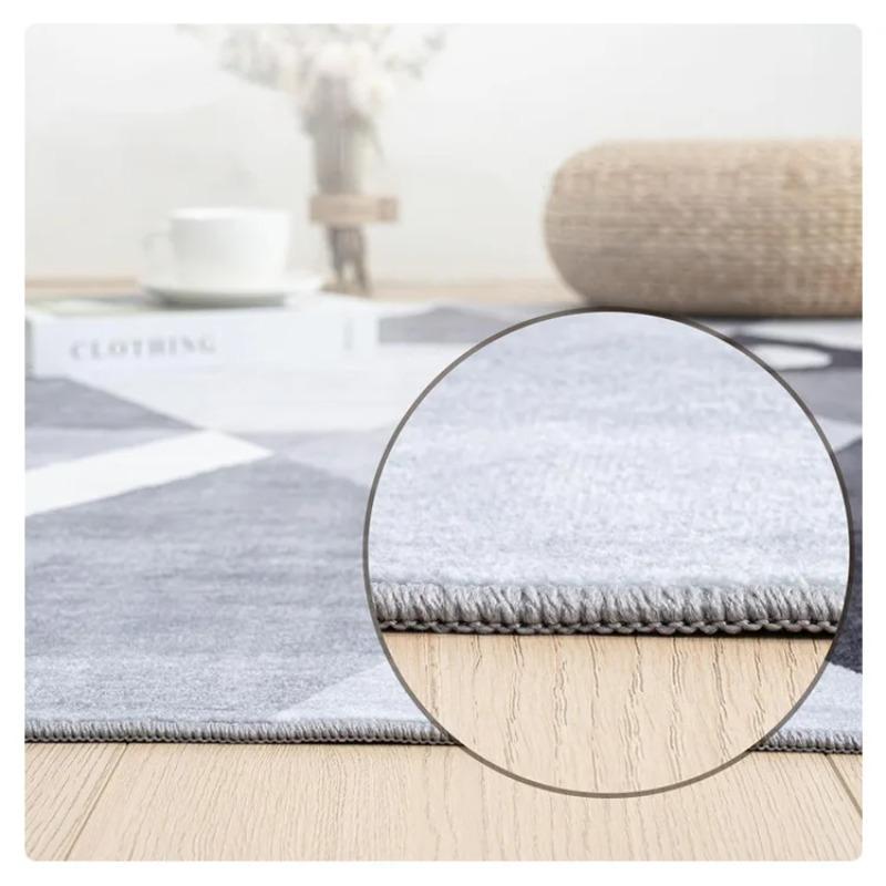 Modern Minimalist Loop Pile Living Room Carpet, Bedside Blanket for Sofa, Tea Table, Large Area Foot Pad, Home Decoration