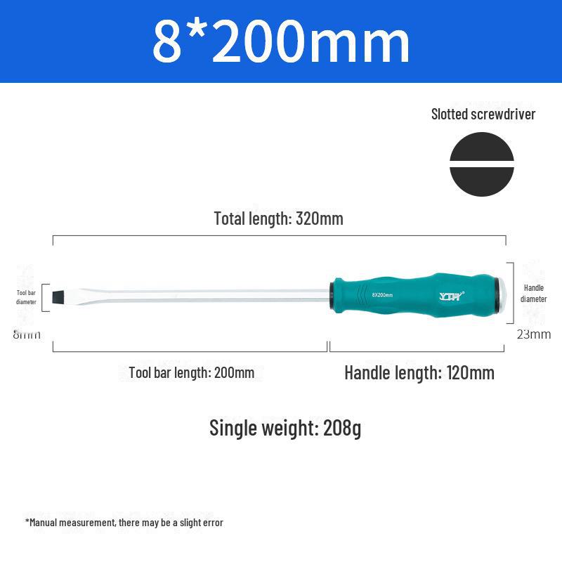 Dual-Purpose Mini Screwdriver Set: Single-use Cross & Flat Head, Magnetic Core, Impact-Resistant