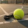 Return Practice Ball Felt Surface Corded Tennis Spherical Solo Gear
