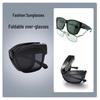 Polarized Folding Sunglasses for Men & Women: Day & Night Driving Glasses