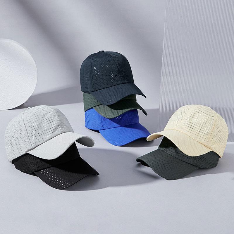 Frühling und Sommer Atmungsaktive Netz-Baseballkappe Herren und Damen Trend Outdoor Freizeit Sonnenschutz Sonnenschutz Sport Schnelltrocknende Mütze Dünn