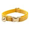 Cat Collar Velvet Solid Color Pet Chocker Necklace with Bell Adjustable Neck Collar for Cat Kitten Puppy Small Dogs