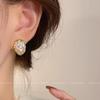 S925 Silver Needle Baroque Pearl Earrings for Women High-end Unique Design Earrings Fashionable Temperament Cold Style Earrings