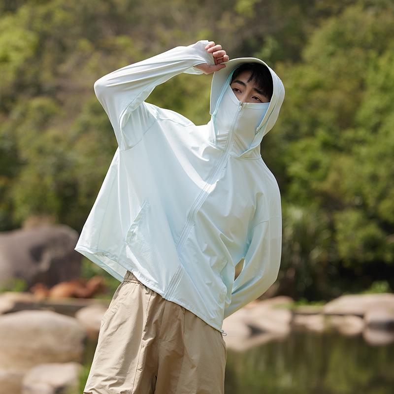 2025 Lightweight Breathable Ice Silk Sun Protection Clothing - Plus Size, Unisex, Summer Outdoor Wear