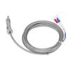 BERM K Type Thermocouple Compression Spring Temperature Gauge Sensor Probe 0‑400 Celsius  M12 5meter